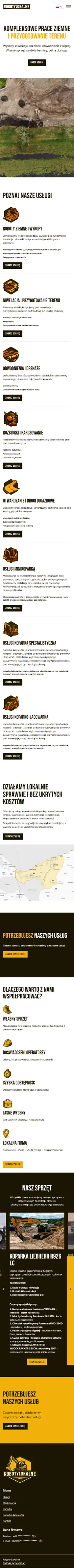 Strona internetowa dla Roboty Lokalne