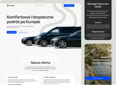 Strona internetowa dla firmy zajmującej się przewozami - EasyGo Szczecin