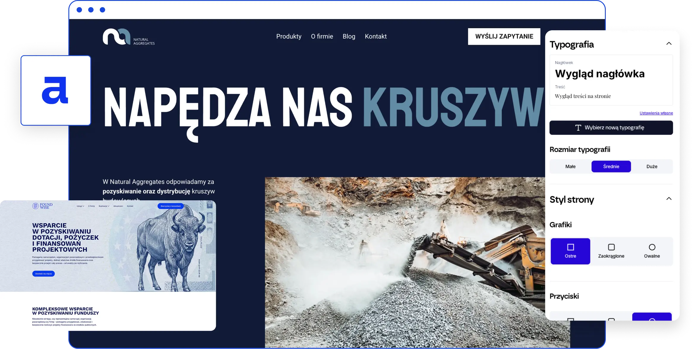 Dedykowaną stronę www 