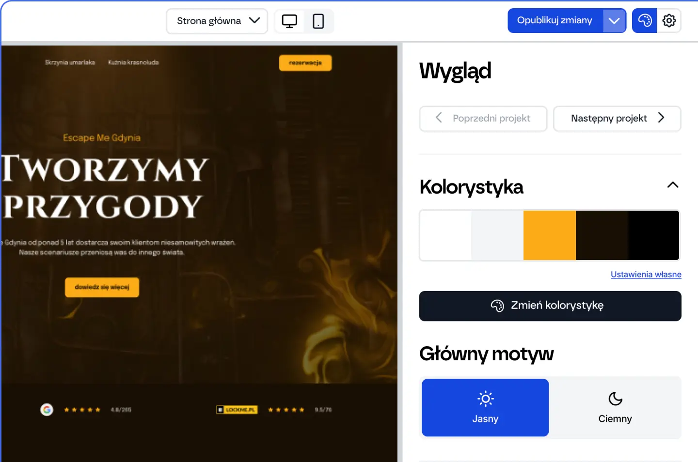 Narzędzie do edycji strony