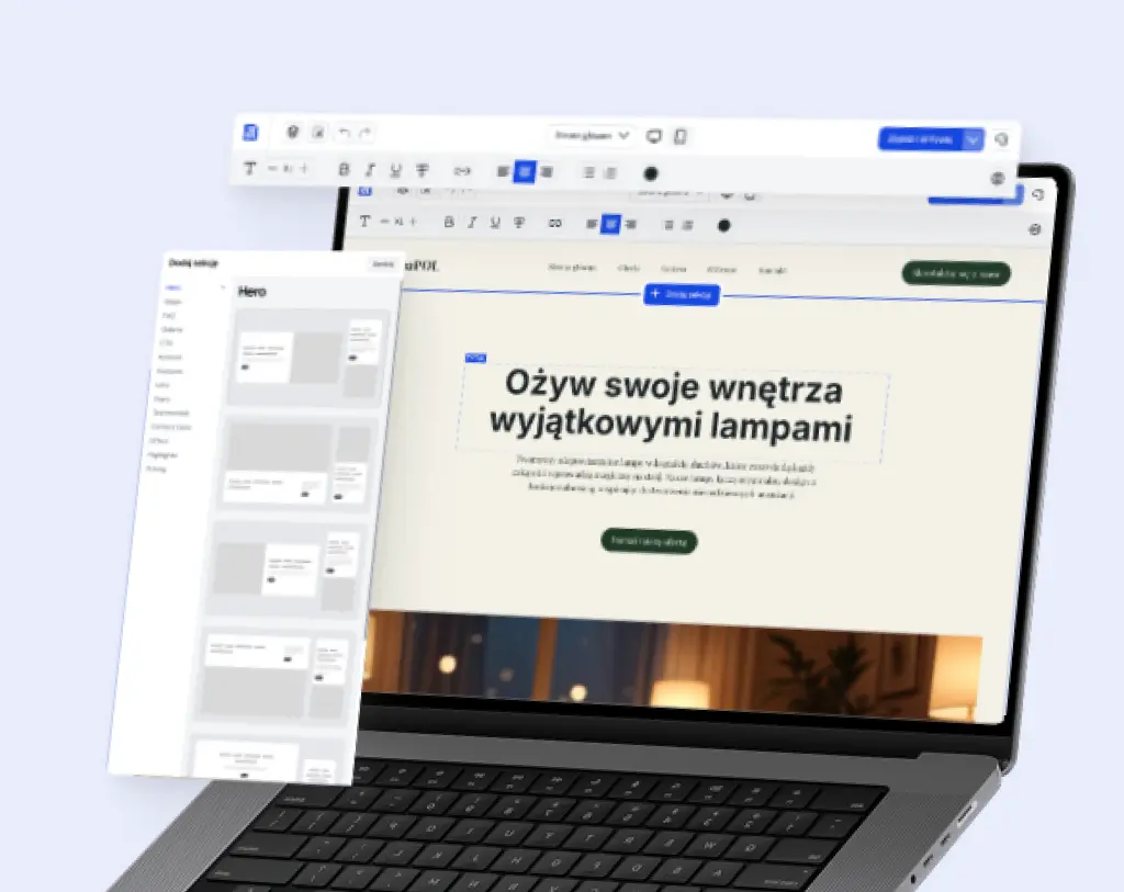 Intuicyjny edytor strony