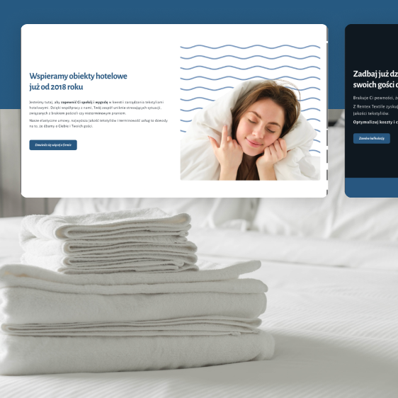 Strona internetowa Rentex Textile wygenerowana automatycznie w platformie adSite.pro
